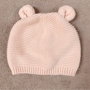 Baby Gap Garter Bear Hat in Milkshake Pink